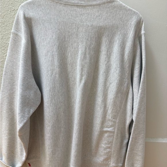Supreme Light Gray Crewneck Sweater - Picture 2 of 5